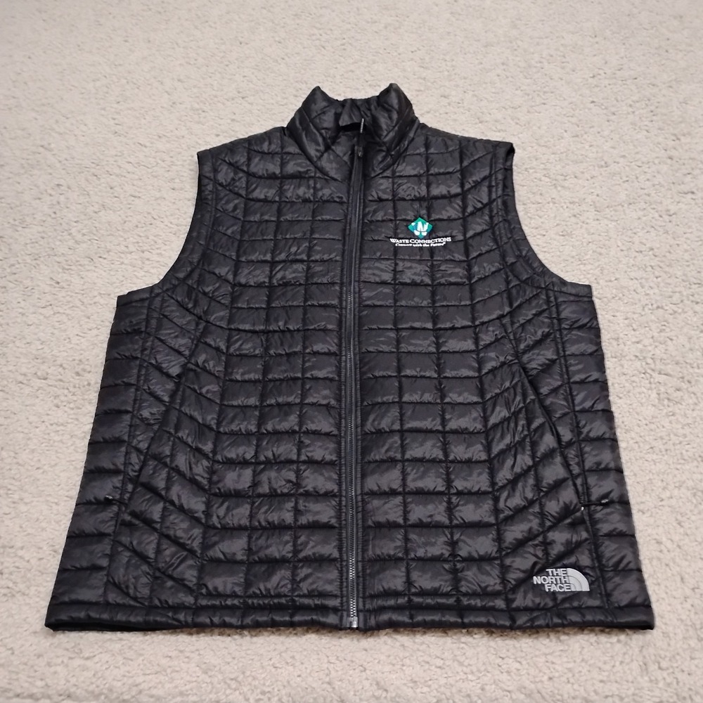 The North Face ThermoBall Eco Vest Mens XL Black Puffer Hiking Camp Lightweight